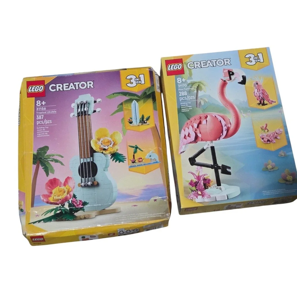 LEGO Creator 3-in-1 Ukulele‎ & Flamingo Bundle – New, Unopened (Damaged Box) - Picture 2 of 7